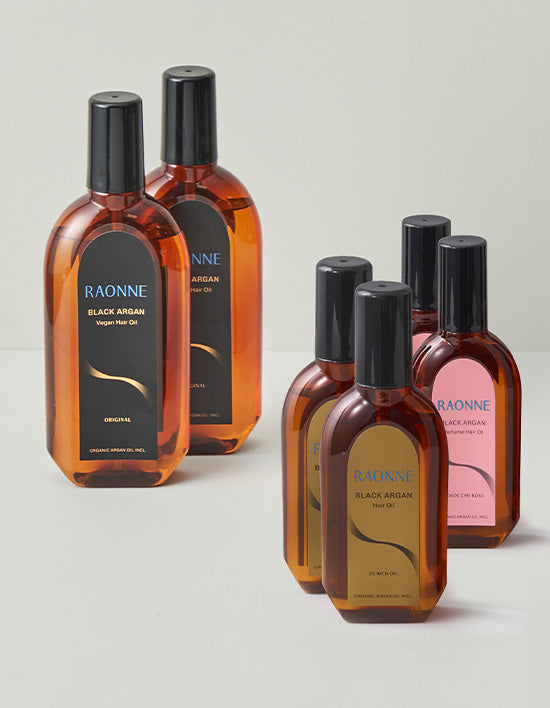 Raon Black Argan Hair Oil, 4 Types (헤어오일) | 블랙 아르간 헤어오일 2개입 4종 (택1)