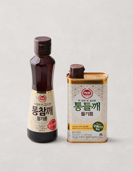 Korean Sesame & Perilla Oil | 통참깨 참기름 & 통들깨 들기름 2종 (택1)