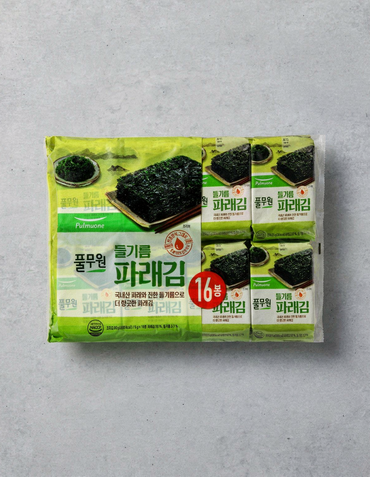 [풀무원] 들기름 파래 도시락김 16봉