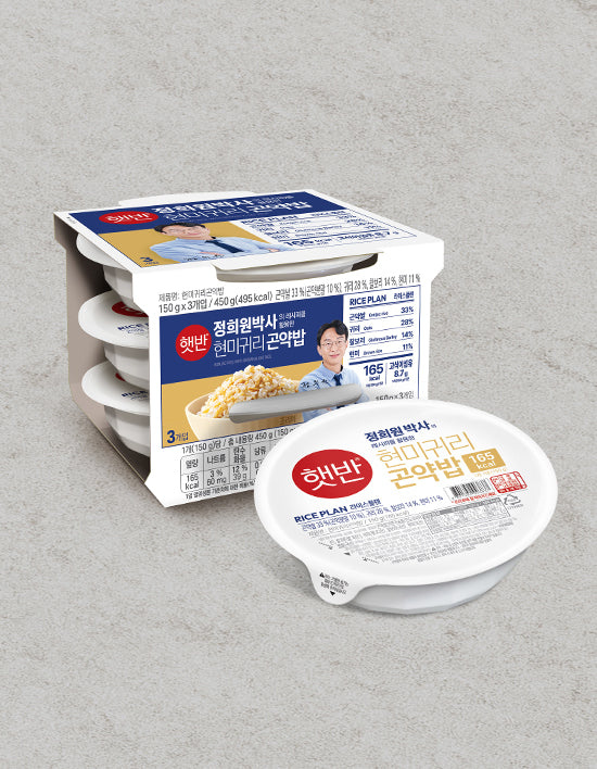 [Hetbahn] Hetbahn Rice Plan Brown Rice and Oat Konjac Rice 150g*3 Count