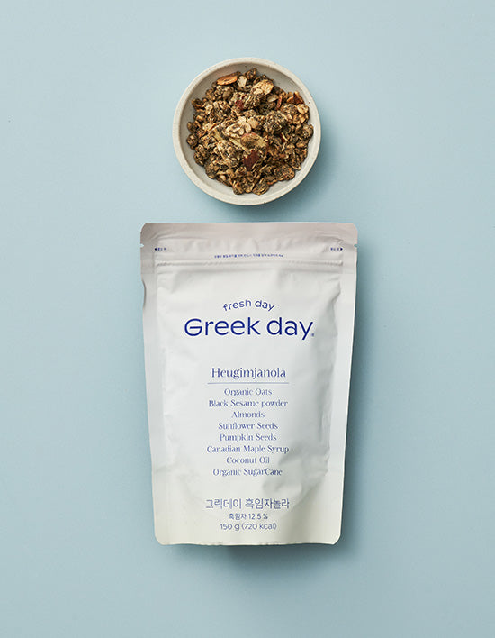 Greek Day Black Sesame Granola Packaging