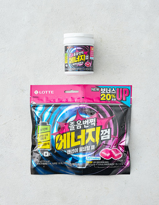 Wake-Up Energy Mint Gum (졸음번쩍껌) | 졸음번쩍껌 에너지 2종 (택1)