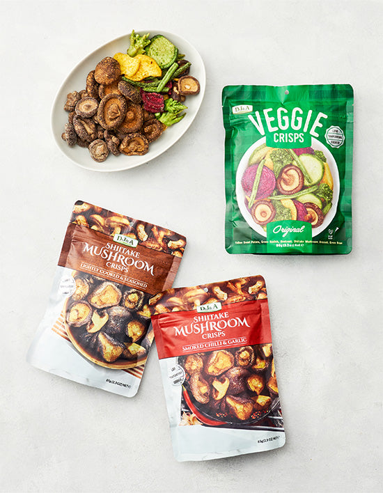 [DJ&A] Shiitake Mushroom/Veggie Crisps 3 Types (Select 1)