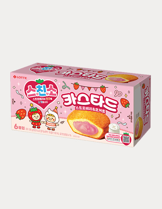 [롯데] 카스타드 스트로베리 & 요거트 126g