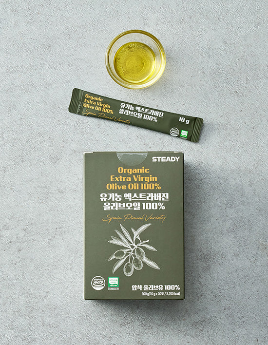 [스테디] 유기농 엑스트라버진 올리브오일 스틱 (10ml x 30포)