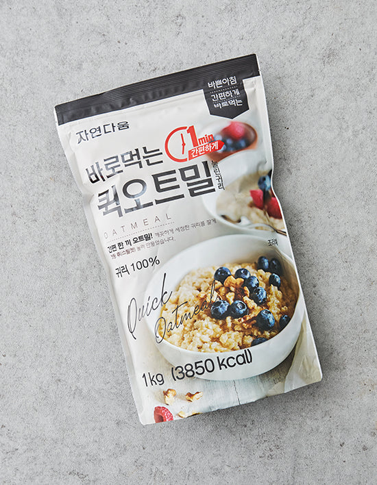 [자연다움] 바로 먹는 퀵오트밀 1kg - Kurly USA