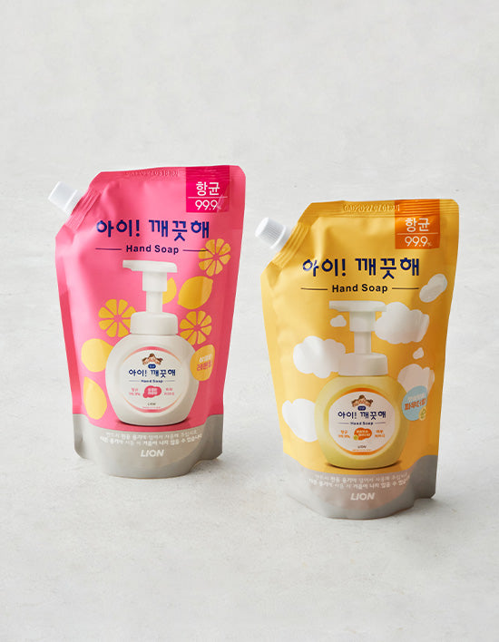 [아이깨끗해] 핸드워시 캡형 리필 600ml 2종 (택1) - Kurly USA