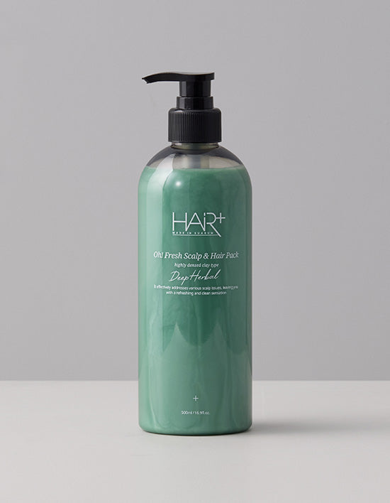 [헤어플러스] 오프레시 딥 허벌 두피&헤어팩 500ml - Kurly USA