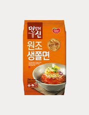 Fresh Jjolmyeon Chewy Noodles (생쫄면) | 면발의신 원조 생쫄면 405g