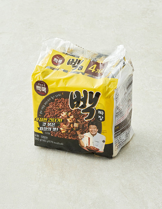 Paik Baek-Jjajang Noodles, 4 ct (빽짜장) | 빽짜장 4입