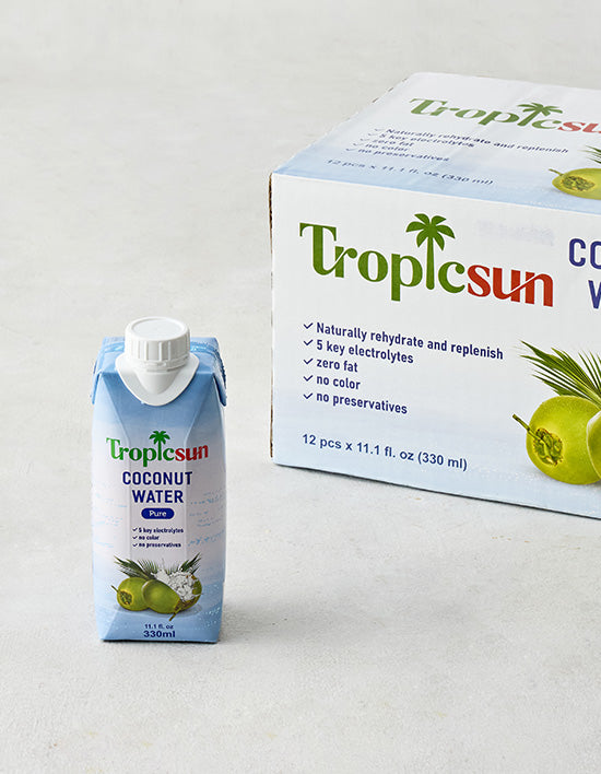 Tropicsun 100% Coconut Water, 2 Types (코코넛워터) | 100% 코코넛워터 330mL 2종 (택1)