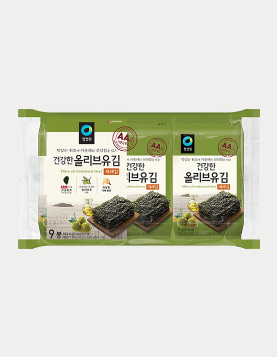 [Chung Jung One] Olive Oil Roasted Seaweed 9-pack