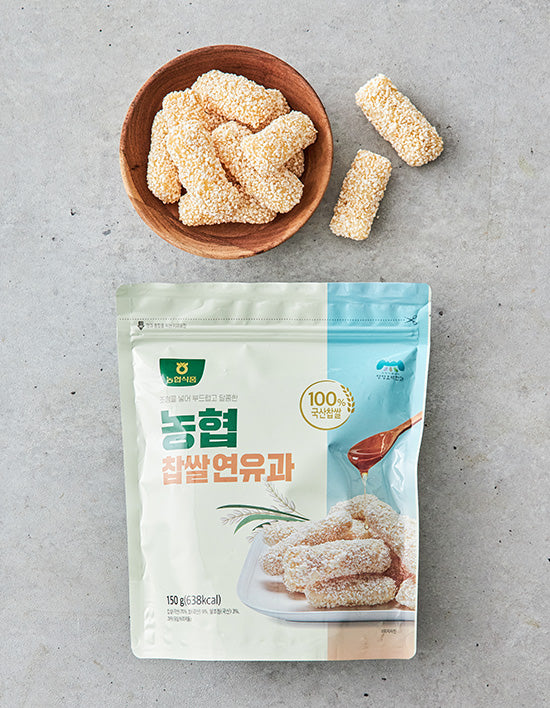 Nonghyup Glutinous Condensed Milk Yugwa, 150g (연유과) | 찹쌀연유과 150g