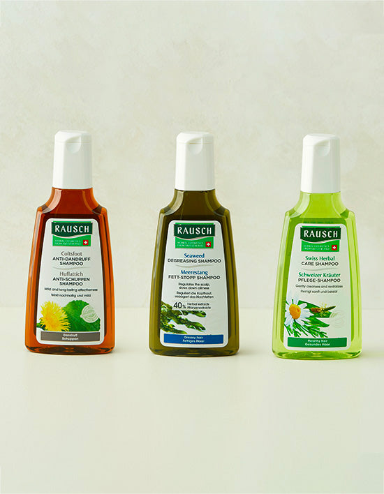 [일일특가][라우쉬] 두피 모발 스위스 샴푸 200ml 콜츠푸트/씨위드/스위스허벌/멜로우/카모마일 5종(택1)