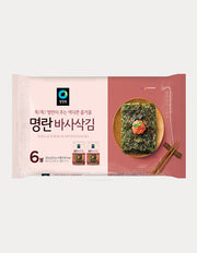Pollack Roe Crispy Gim, 6 ct (명란맛 바사삭김) | 명란맛 바사삭김 6봉