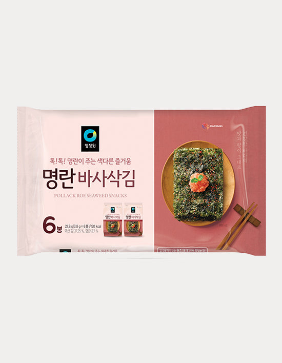 [Chung Jung One] Pollock Roe Flavored Crispy Seaweed 6 packs