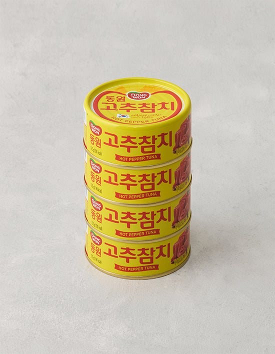 Spicy Chili Canned Tuna (고추참치) | 고추참치135g x 4캔