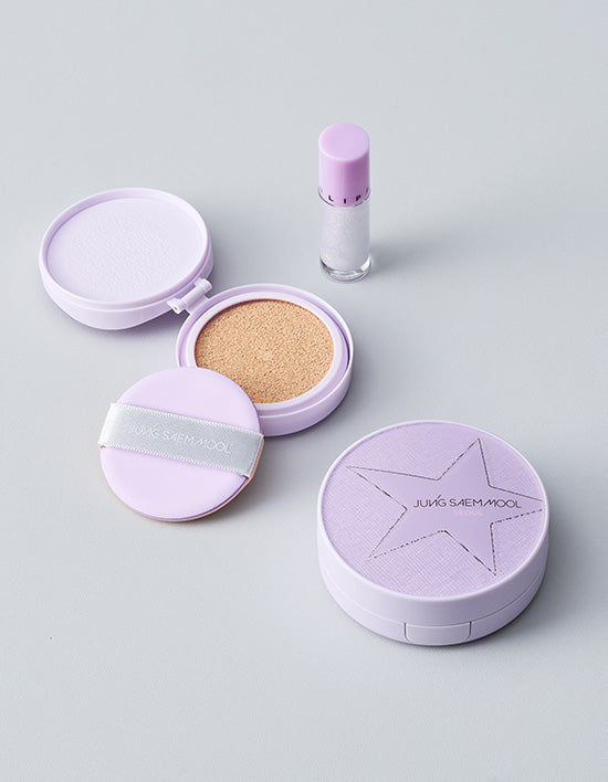 [정샘물] 에센셜 스킨 누더 쿠션 홀리데이 에디션 (본품(14g)+리필(14g) 세트) 3종 (+립 글리터링 토퍼 증정) (택1)