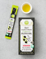 Single-Serve Organic Olive Oil Sticks (올리브유) | 엑스트라버진 유기농 올리브유 스틱 (14포)