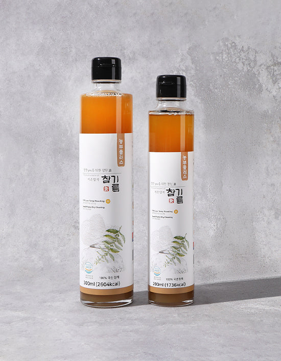 Cold-Pressed Korean Sesame Oil (Chamgireum) | 저온 압착 참기름 2종 (택1)