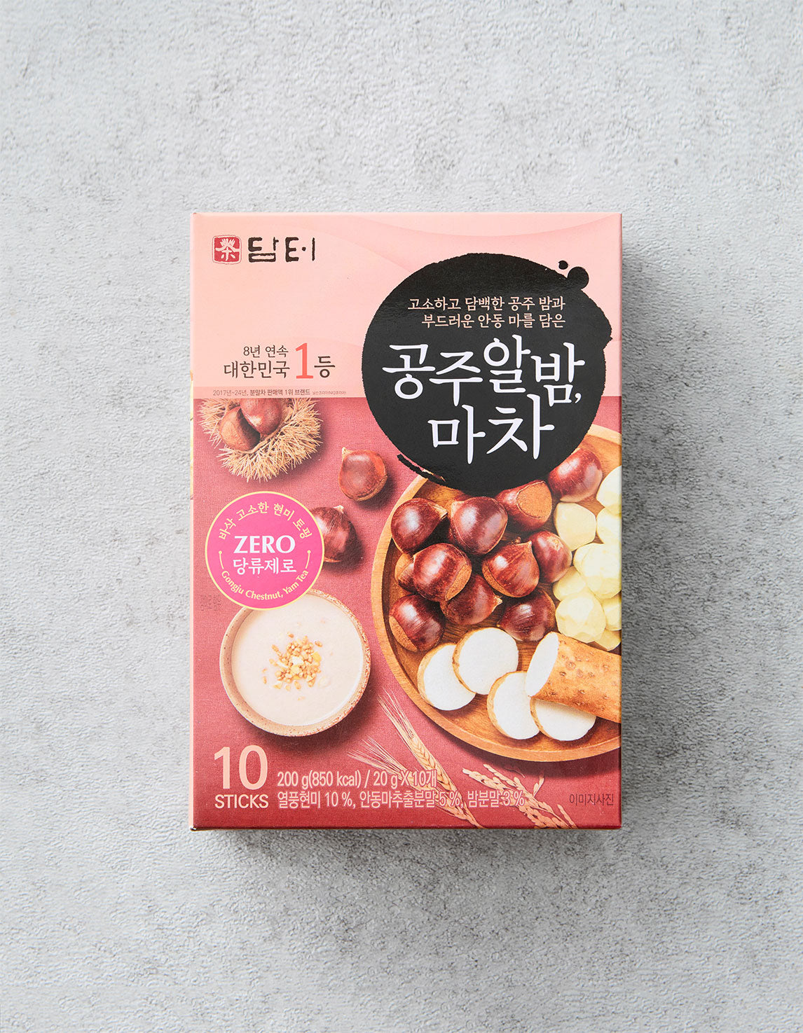 Gongju Chestnut Tea Latte, 10 ct (알밤 마차) | 공주 알밤 마차 (20g X 10개)