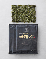Twice-Roasted Gopchang Gim, 3 ct (곱창김) | 두번구운 곱창김 15g X 3봉