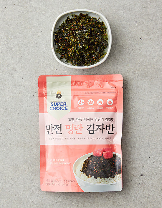 [Manjun] Super Choice Pollack Roe Seasoned Seaweed 40g