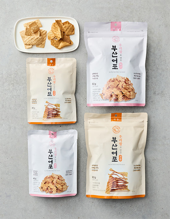 Busan Rice Fish Jerky, 4 Types (부산어포) | 우리쌀로 만든 부산어포 4종 (택1)