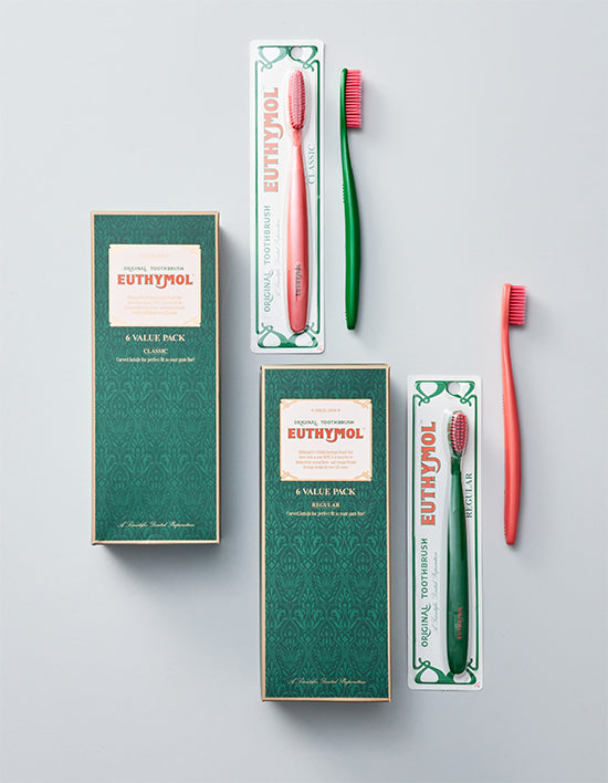 [유시몰] 로얄 헤리티지 미세모 칫솔 6입 2종 (택1) - Kurly USA