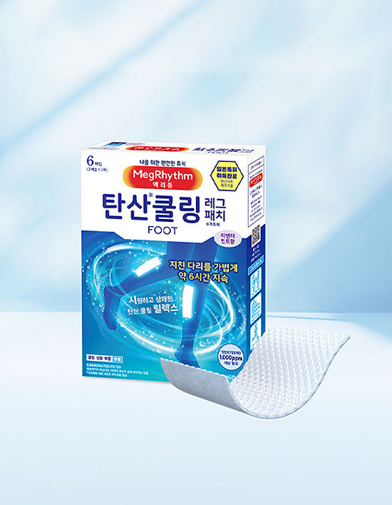 [멕리듬] 탄산쿨링 레그패치 라벤더민트향 6매*2개 - Kurly USA