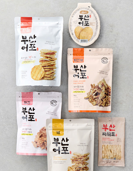 Busan Dried Fish Snack Set, 6 Types (어포) | 부산어포 인기 간식 안주류 6종 (택2)