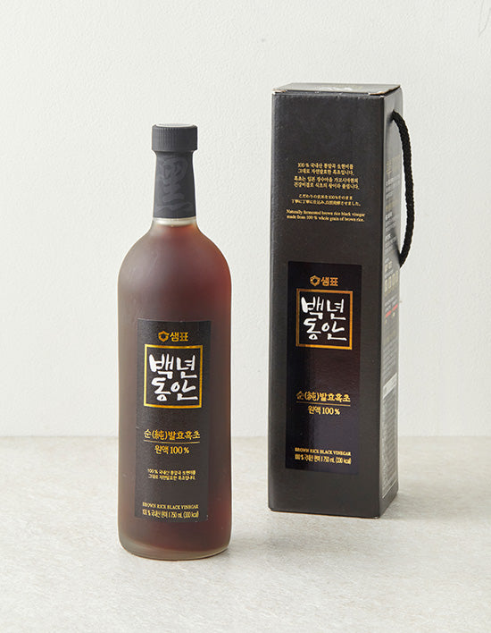[샘표] 백년동안 순발효흑초 원액 750mL - Kurly USA