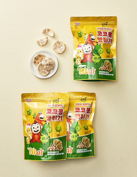 [맘스케어] 까까 코코몽 병아리콩 뻥튀기 번들팩 (30g x 3입) - Kurly USA