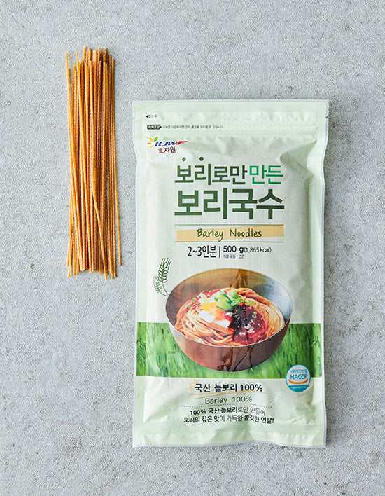 [Hyojawon] Barley Noodles Made Only with Barley 500g