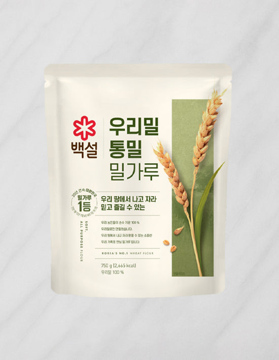 Korean Whole Wheat Flour (통밀 가루) | 우리밀 통밀 가루 750g