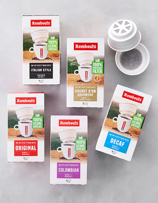 Rombouts One-Cup Drip Coffee, 5 Types (원컵 드립) | 사용이 간편한 원컵 드립 커피 7g X 10개입 5종(택1)