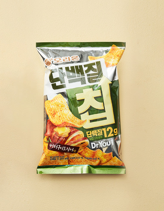 [오리온] 닥터유 단백질 칩 버터구이 오징어맛 60g - Kurly USA