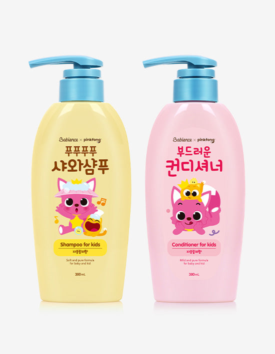 [Babience] Pinkfong Shampoo/Conditioner 380ML 2 Types (Select 1)