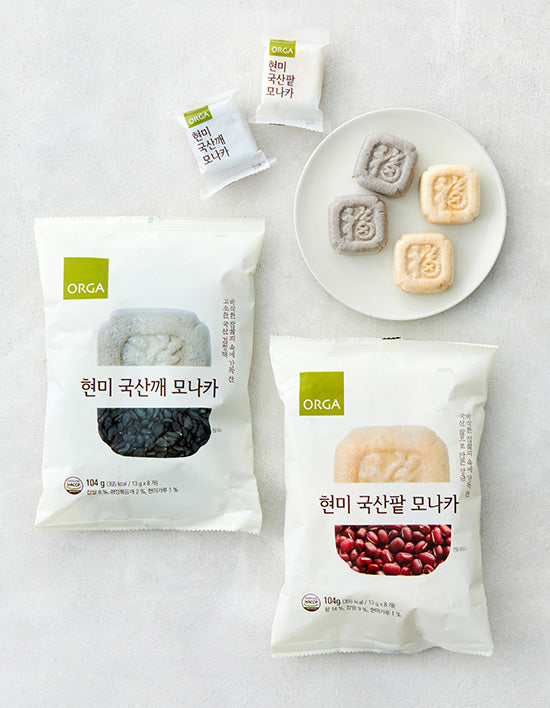 [ORGA] 2 Types of Korean Brown Rice Monaka (Select 1)
