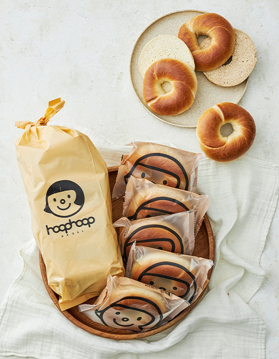 [훕훕베이글] 유기농 베이글 5개입 (냉동) 2종 (택1) - Kurly USA