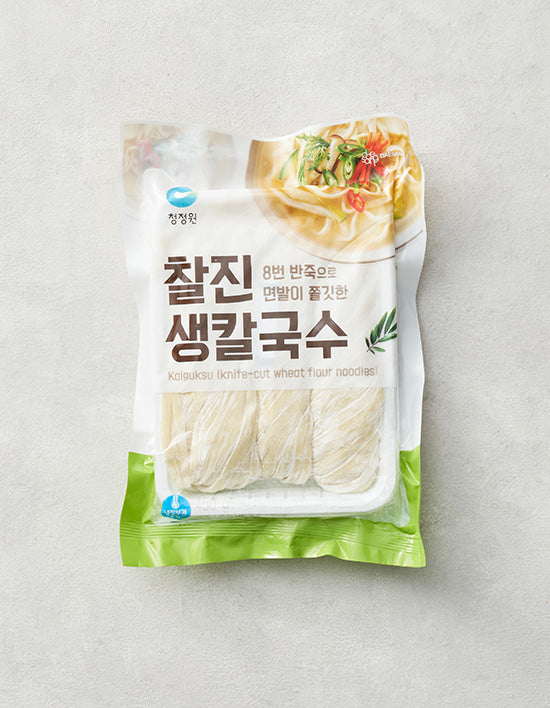 [청정원] 찰진 생칼국수 450g - Kurly USA