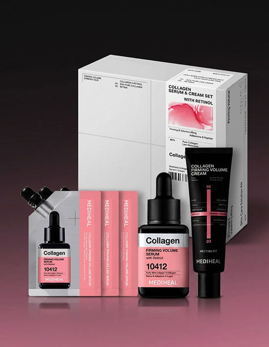 [메디힐] 콜라겐 탄력 볼륨 스킨 케어 세트 (세럼40ml+크림50ml+세럼10mlx3개)