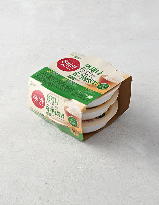 [햇반] 유기농쌀밥 130G*3 - Kurly USA
