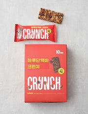 [프로틴방앗간] 하루단백바 크런치 그래놀라 카카오맛 1박스 (35g X 10개입) - Kurly USA
