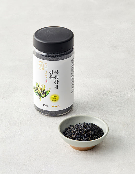 [지리산처럼] 행복한 정은씨의 검은 볶음참깨 150g - Kurly USA