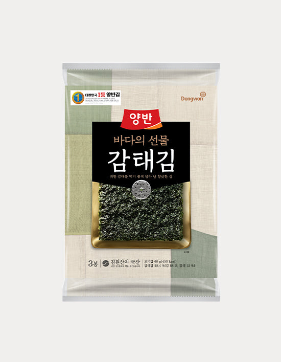 [Dongwon] Yangban Gamtae Seaweed Whole Sheet 3 Packs