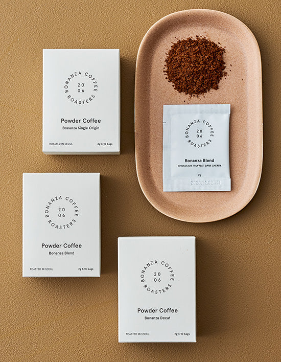[보난자커피] 파우더 커피 10개입 (3종) (택1) - Kurly USA