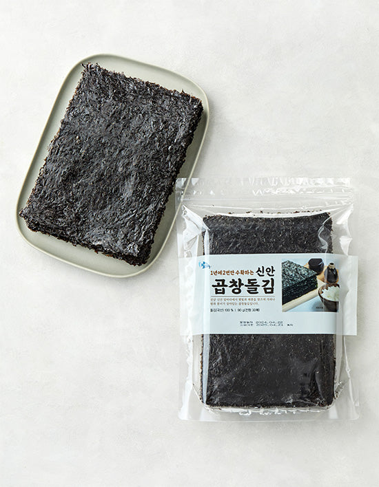 [예맛] 신안 곱창돌김 90g (30매) - Kurly USA