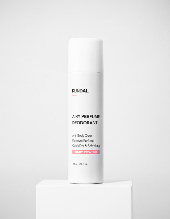 [쿤달] 에어리 퍼퓸 데오드란트 스프레이 150ml (베이비파우더) - Kurly USA