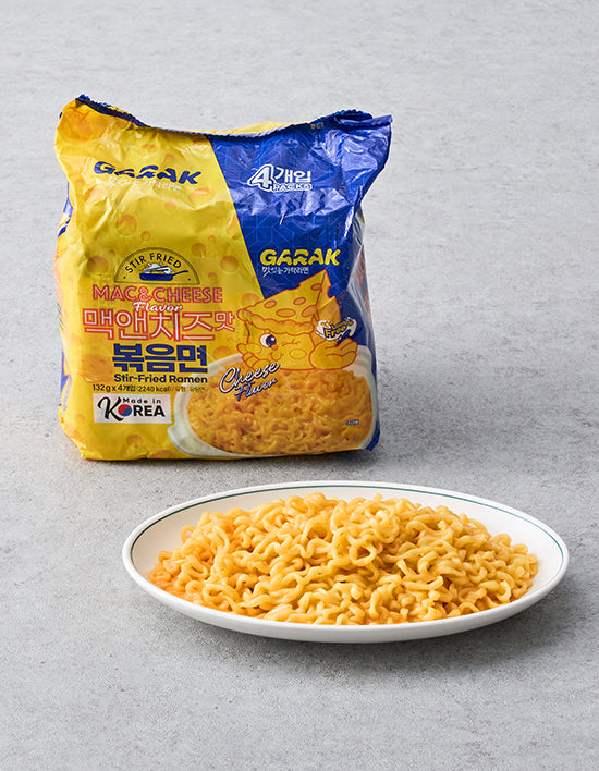 [가락] 맥앤치즈맛 볶음면 132g*4입